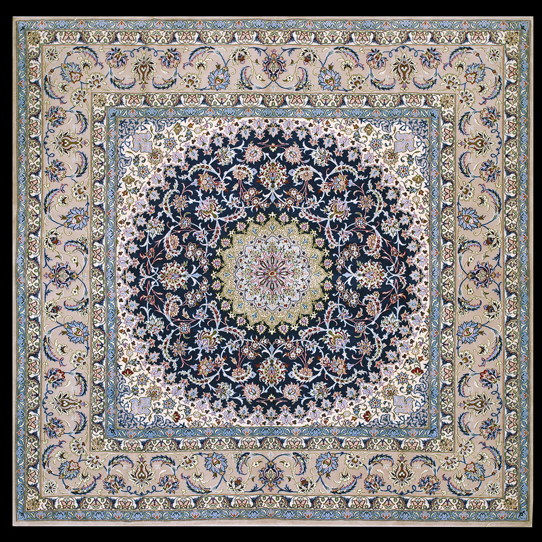 Antique Isfahan Rug - 40-3074 | Persian Formal 6' 8'' x 6' 9'' | Other, Origin Persia, Circa: 1920
